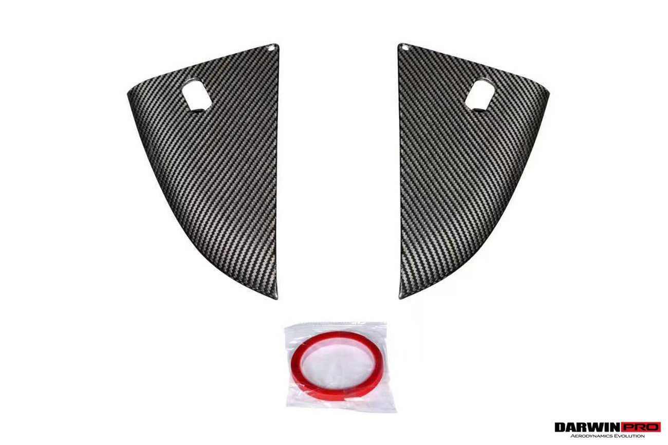 2017-2025 Porsche 718 Cayman Boxster GT4RS Style Autoclave Carbon Fiber Rear Diffuser Lip With Winglets And Exhaust Tips