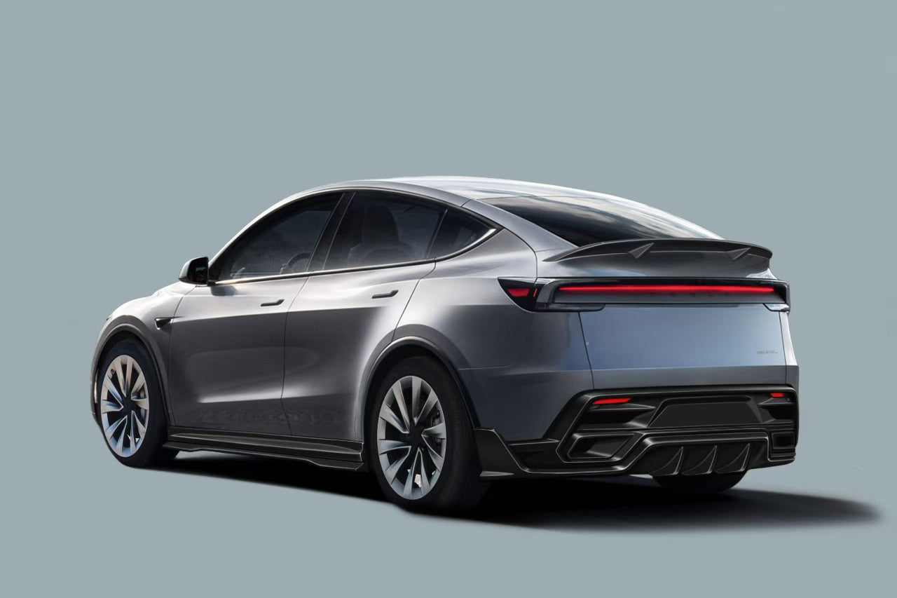 2025-UP Tesla Model Y Refresh OX Style Autoclave Carbon Fiber Side Skirts