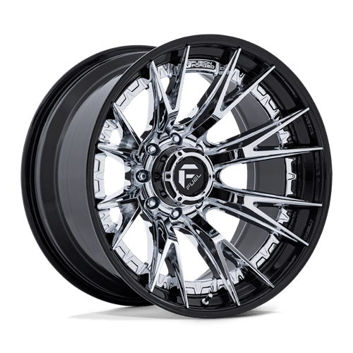 Fuel FC402 Catalyst – 24x12 ET-44 8x165.1 Chrome W/ Gloss Black Lip (Set of 4)