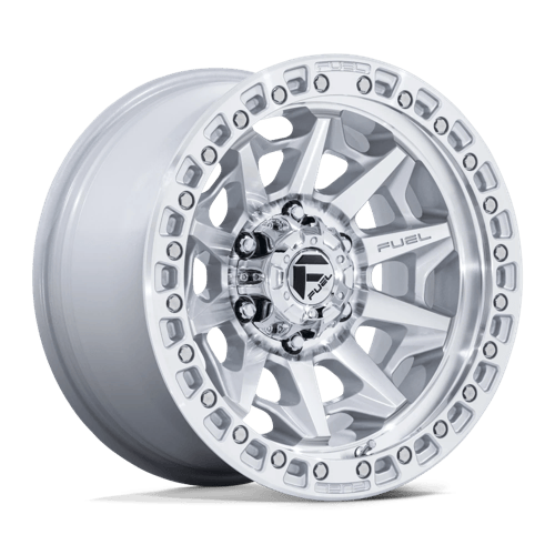 Fuel D883 Covert – 20x10 ET-18 6x139.7 Silver W/ Machined Face (Set of 4)