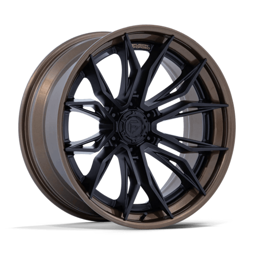 Fuel FC404 Mutiny – 22x10 ET-18 6x139.7 Matte Black W/ Gloss Bronze Lip (Set of 4)
