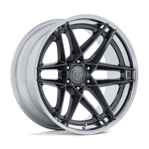 Fuel FC408 Flight – 22x10 ET-18 6x135 Gloss Gunmetal W/ Chrome Lip (Set of 4)