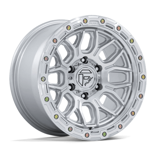 Fuel FC881 Surge – 20x9 ET+1 6x139.7 Gloss Silver W/ Machined Face (Set of 4)