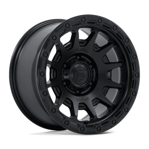 Fuel FC884 Fortress – 17x8.5 ET+25 5x127 Matte Black W/ Gloss Black Lip (Set of 4)