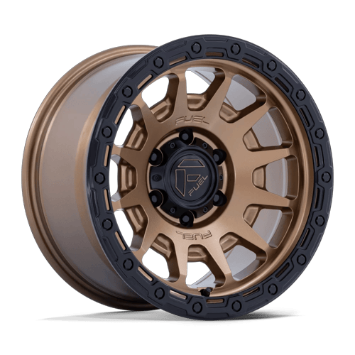 Fuel FC884 Fortress – 17x9 ET-12 5x127 Matte Bronze W/ Gloss Black Lip (Set of 4)