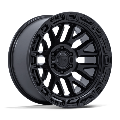 Fuel FC890 Rail – 20x10 ET-18 5x127 Matte Black W/ Gloss Black Lip (Set of 4)
