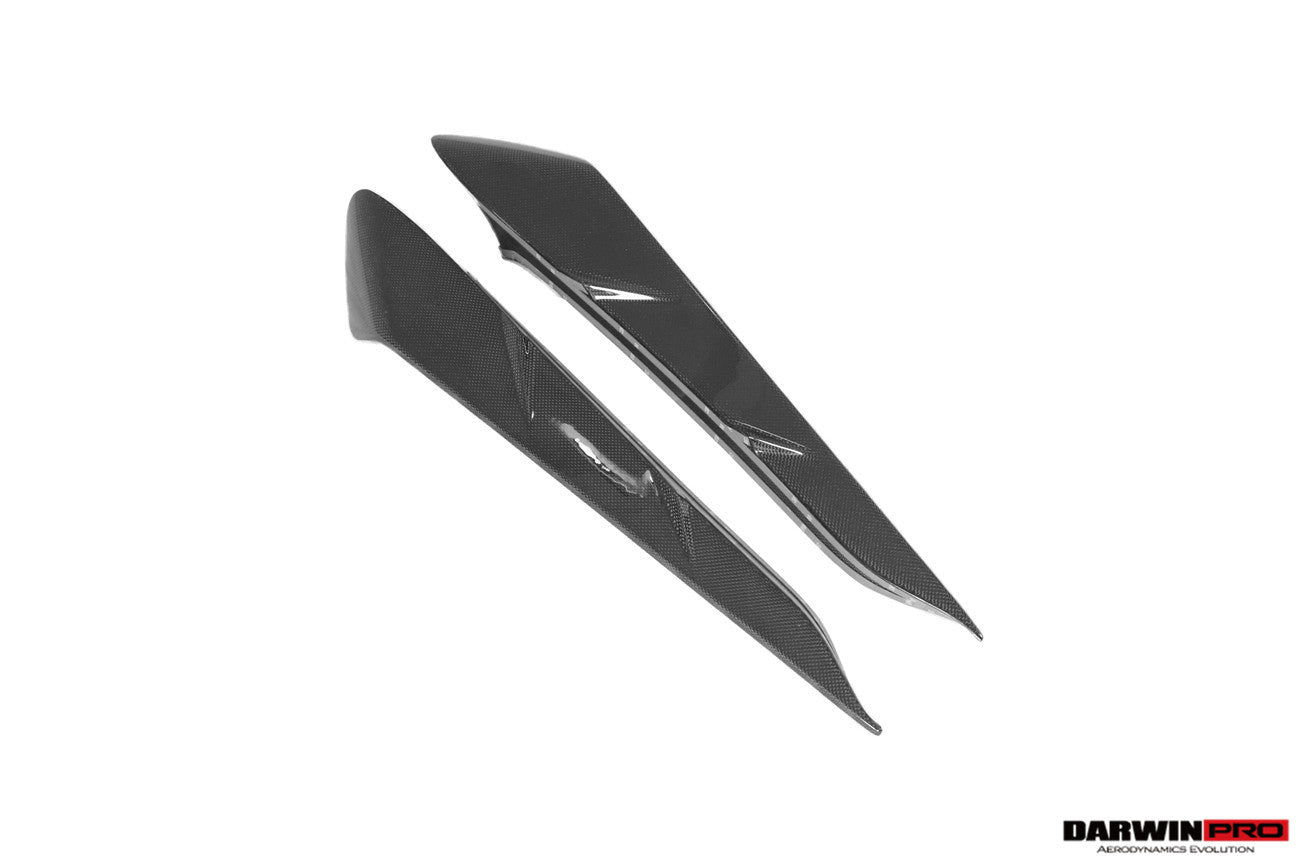 DarwinPRO 2022-2026 Ferrari 296 GTB & GTS Type F171 iMP Style Carbon Fiber Rear Bumper Trim - DarwinPRO Aerodynamics