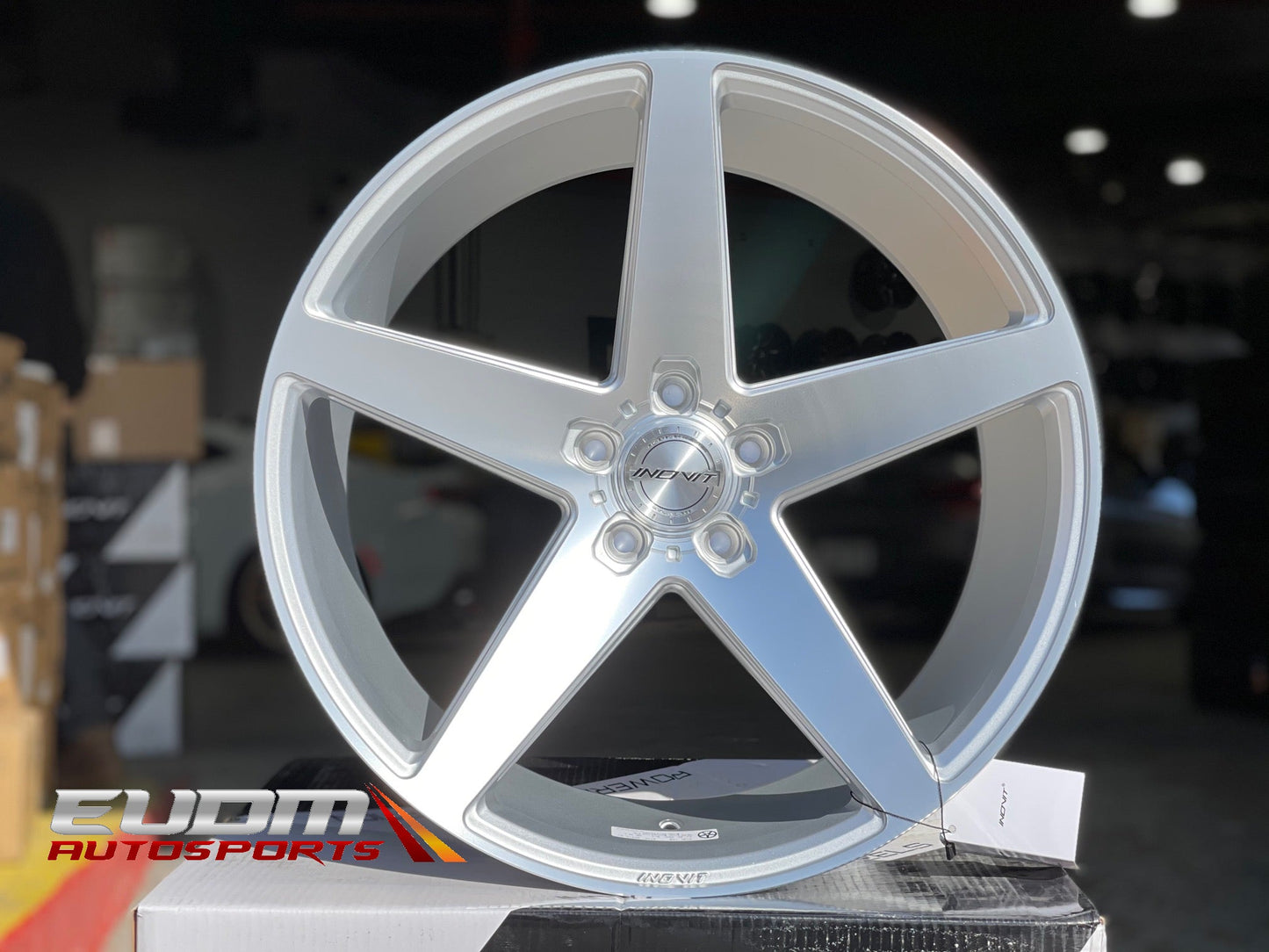 20" Inovit Rotor Silver Machine Face 5x112