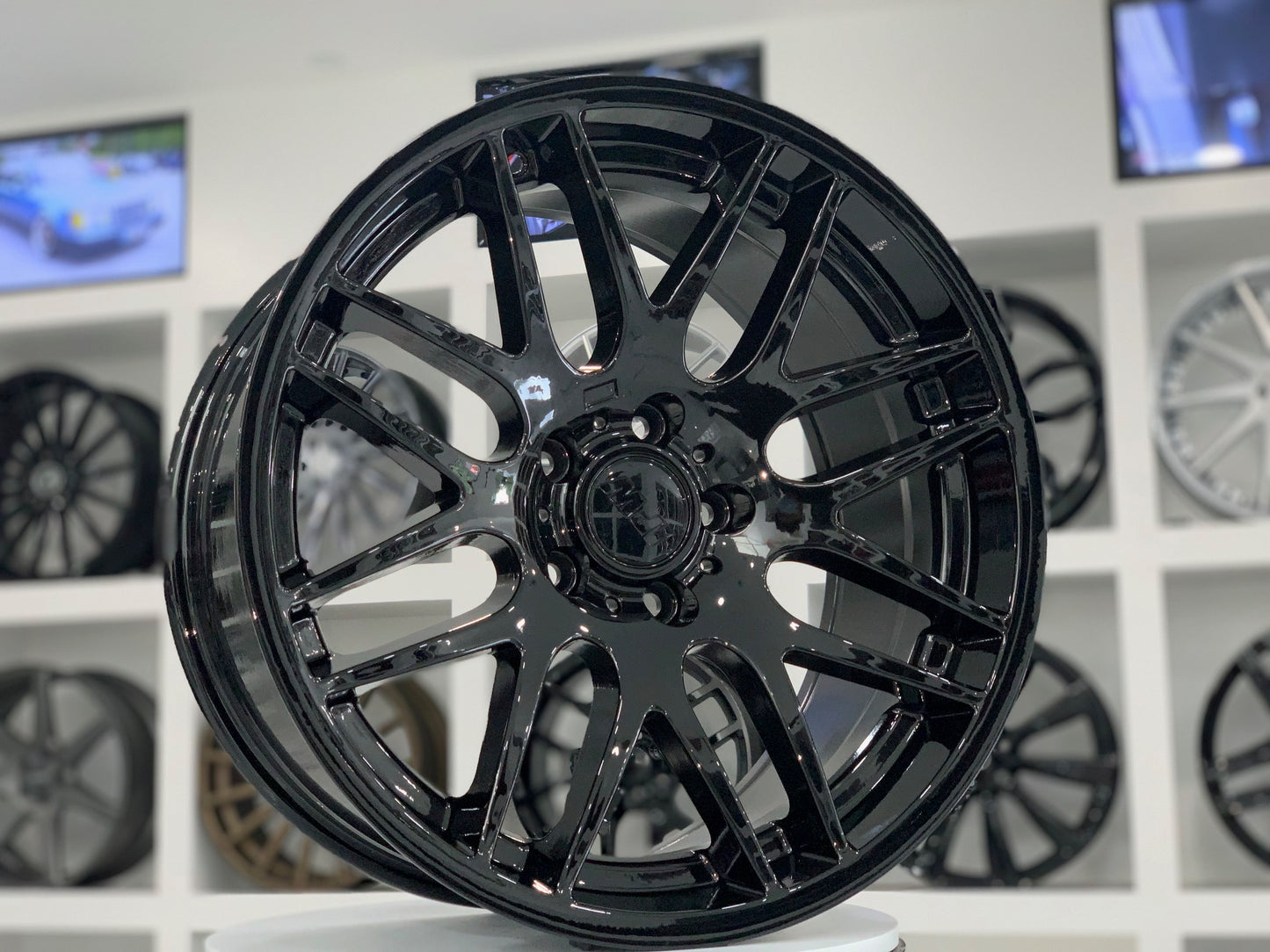E703 Gloss Black 19x9.5 ET35 5.120 - Square Set (4 Wheels)