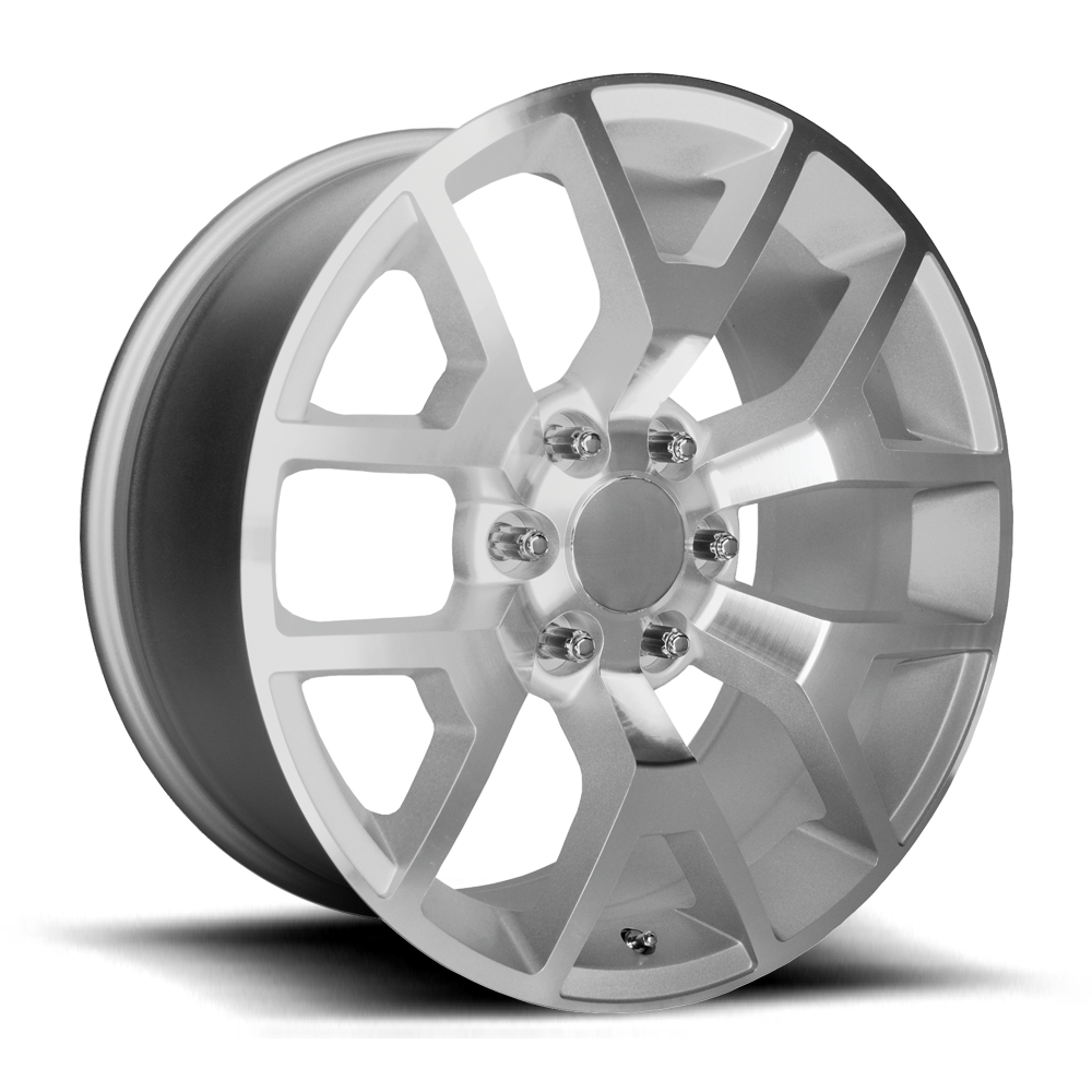 Performance Replica Wheels PR169 S 22x9 +28 6x139.7mm 78.3mm Silver Machined Spokes