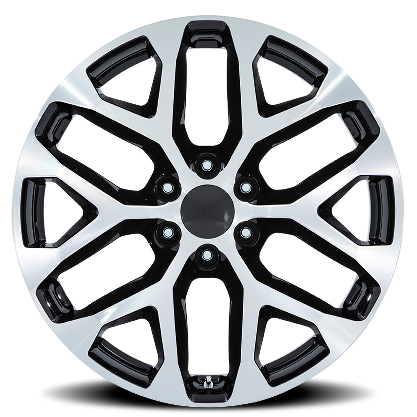 Performance Replica Wheels PR177 BM 26x10 +24 6x139.7mm 78.1mm Gloss Black Machined Face