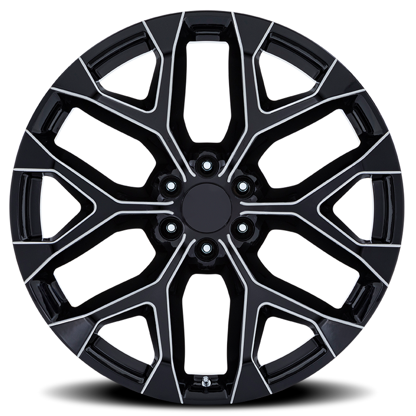 Performance Replica Wheels PR177 M 26x10 +24 6x139.7mm 78.1mm Gloss Black Milled