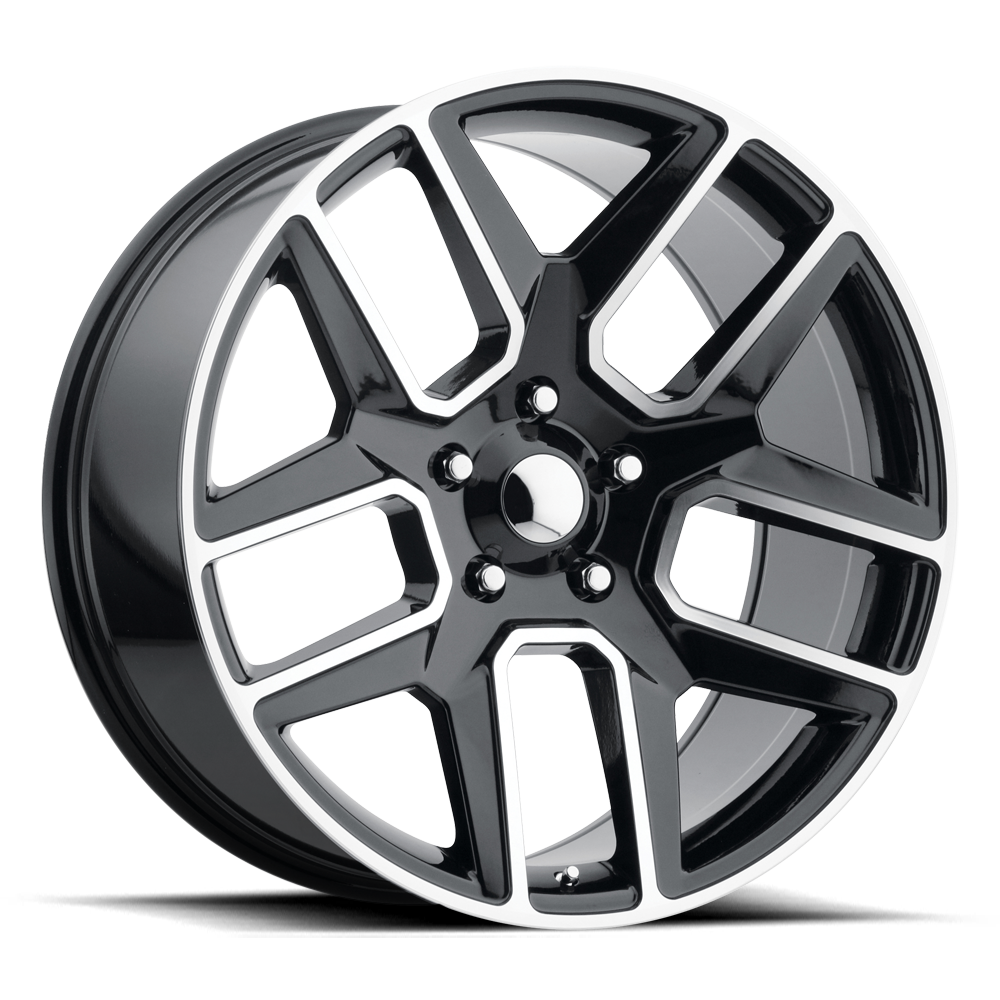 Performance Replica Wheels PR192 GBM 20x9 +19 6x139.7mm 78.1mm Gloss Black Machined