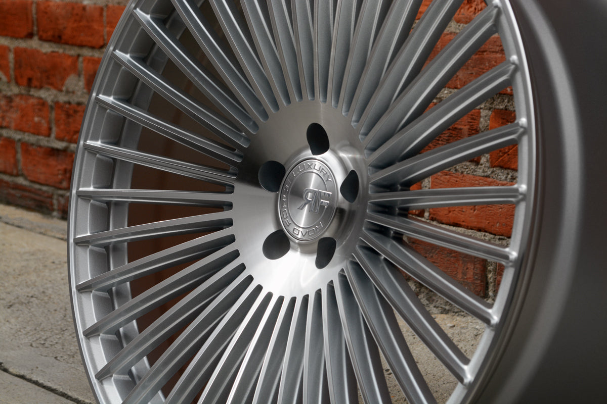 22" Road Force RF35 Silver Machine Face 5x108 ( Square Setup ) ( Set of 4 )