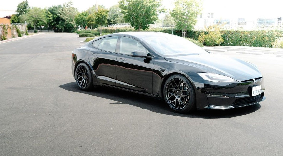 19" Aodhan AFF2 Matte Black 5x112 ( Staggered Setup ) ( Set of 4 )