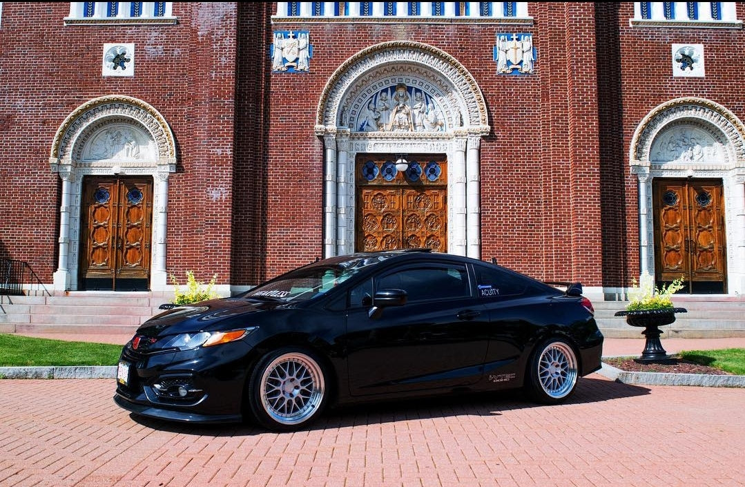 19" Aodhan AH02 Hyper Black w/ Machined Lip 5x114.3 ( Square Setup ) ( Set of 4 )