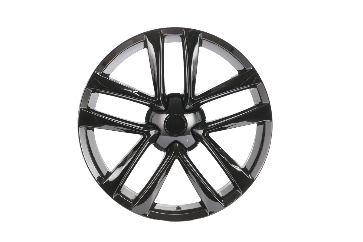 E457 Gloss Black 20x9 5x120 Square Wheels ET40 β Set of 4