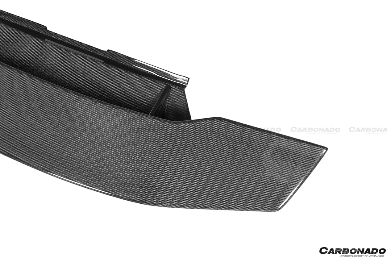 2015-2020 Lamborghini Huracan LP610/LP580 DC Style Carbon Fiber Trunk Spoiler w/ Base - Carbonado