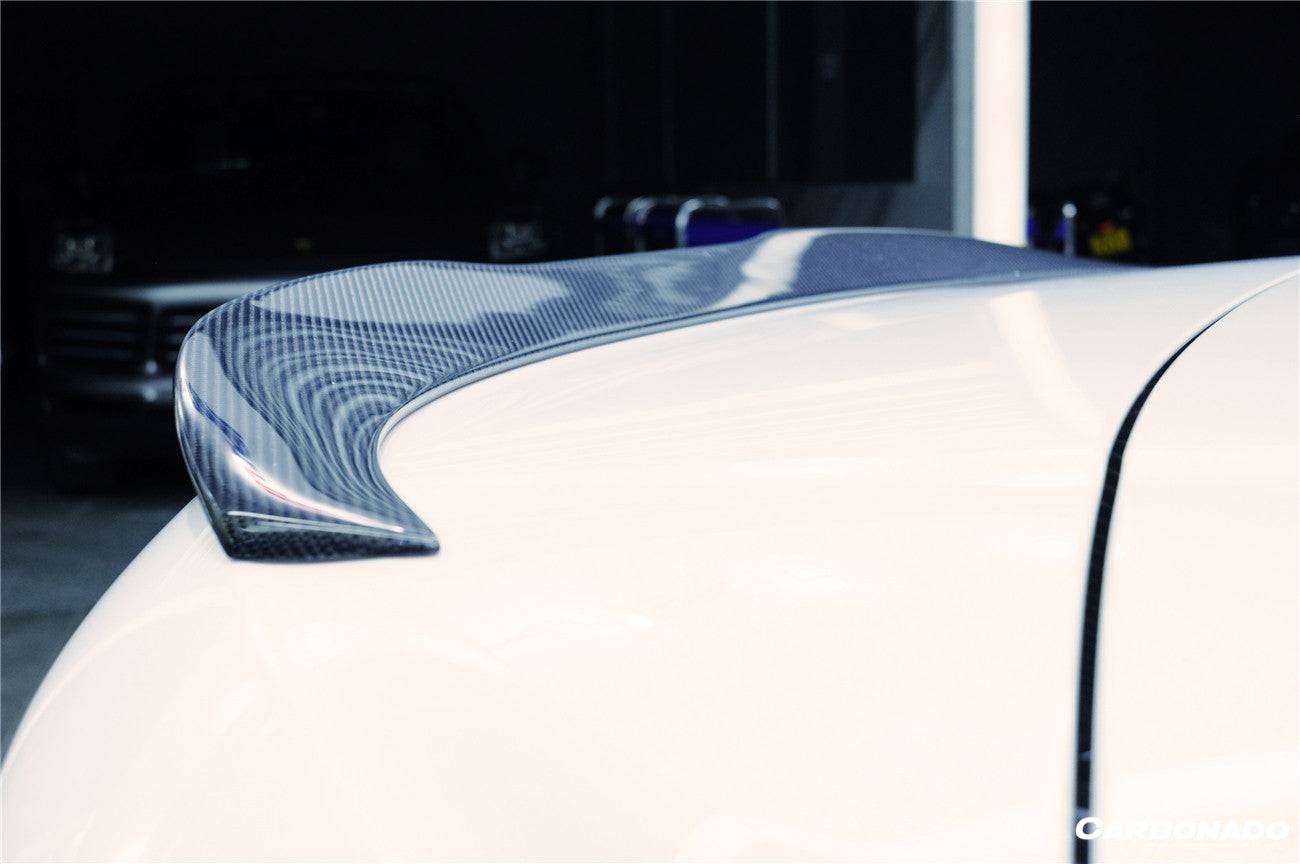 2018-2022 BMW 8 Series G14 Convertible IMP Style Carbon Fiber Trunk Spoiler Wing - Carbonado Aero