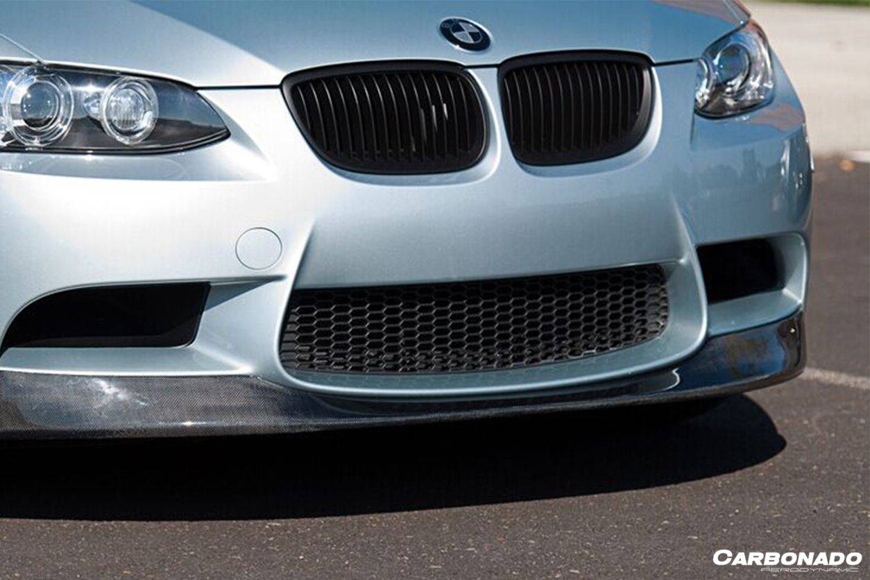 2008-2012 BMW M3 E90/E92/E93 AKM Style Carbon Fiber Front Lip - Carbonado Aero