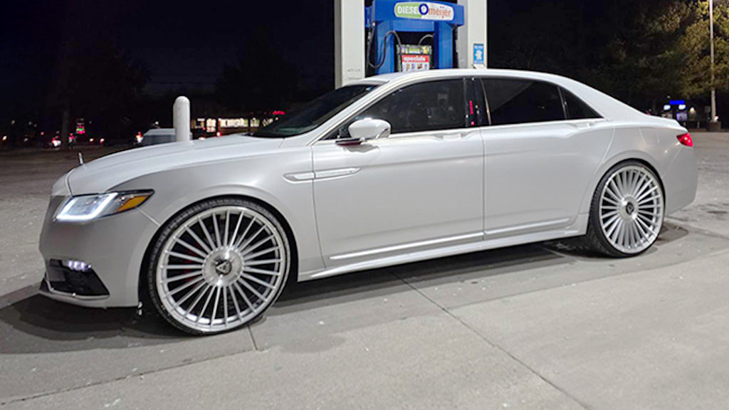 22" Azad AZ25 Brushed Silver 5x108 ( Square Setup ) ( Set of 4 )