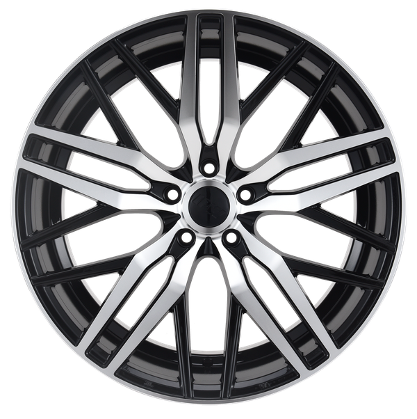 E1508 Black Machined Face 20x10 ET35 5.114 – (Square Set of 4)