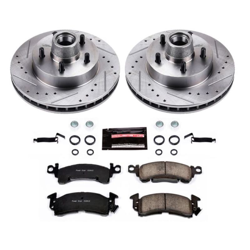 Power Sport Front Brakes and Rotors Kit |Front Brake Pads| Brake Rotors and Pads|Ceramic Brake Pads and Rotors BLB1.31081.02 並行輸入品 Brake Upgrade Kits for Sport, Utility \u0026 Daily Driving | PowerStop