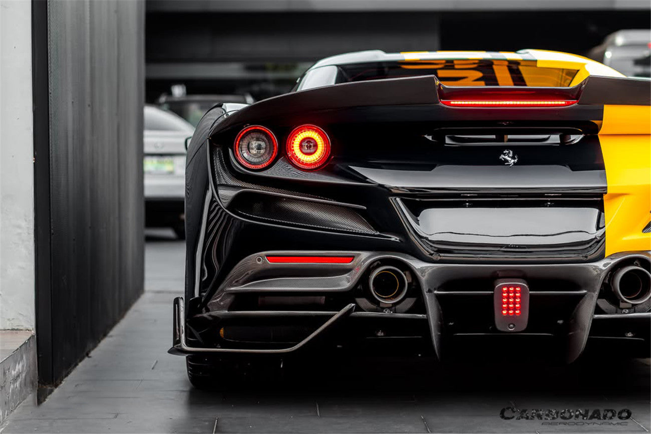 2019-2024 Ferrari F8 MSY Style Autoclave Carbon Fiber Rear Diffuser