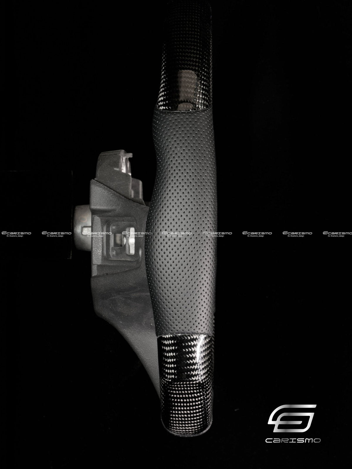Carismo Steering Wheel For BMW G-Series (M Performance Wheels) - Signature (Heated) - Gloss Carbon - Perforated Leather