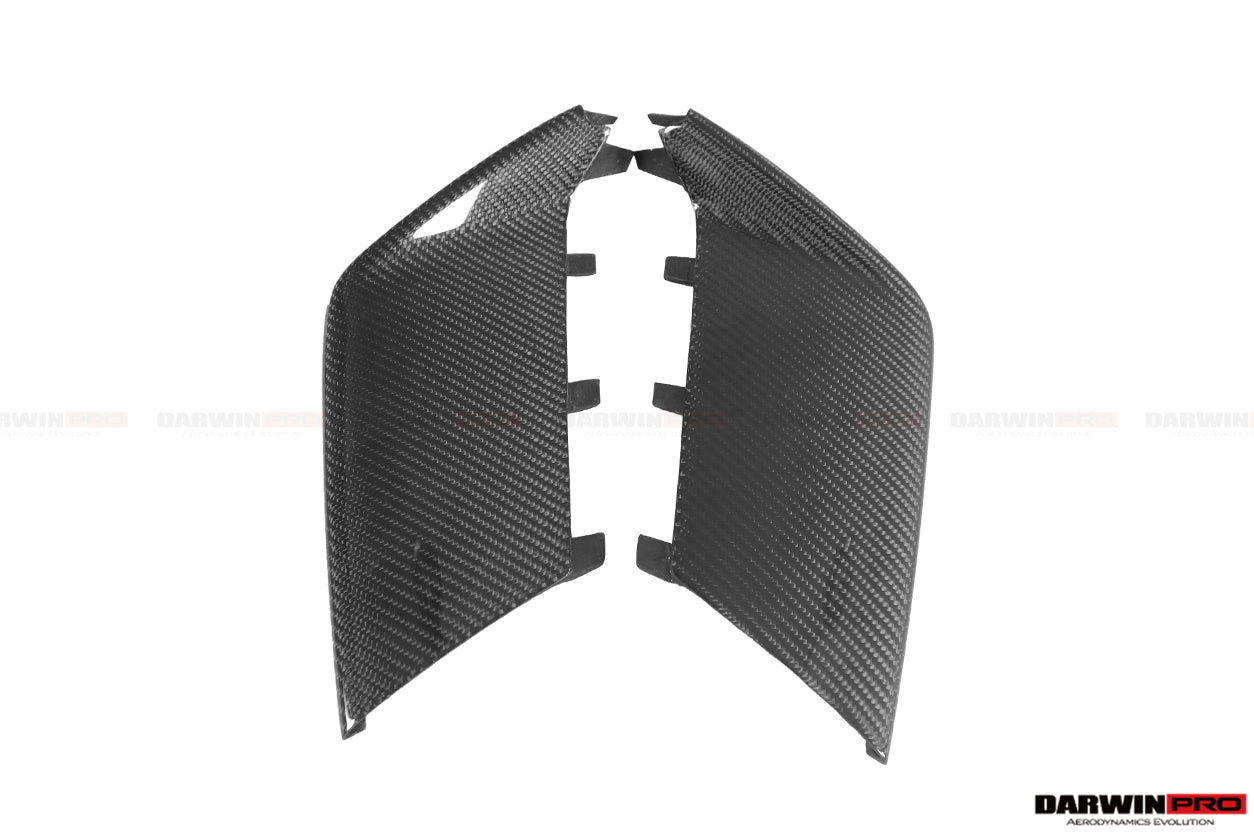 2013-2018 Audi RS6 Avant Carbon Fiber Front Bumper Caps - DarwinPRO Aerodynamics