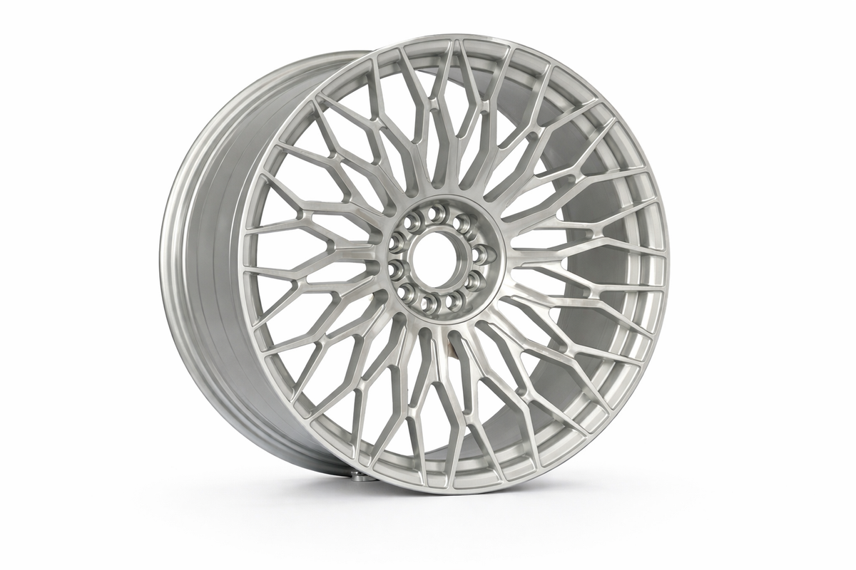 E117 Silver Machined Face 22x9 / 22x10.5 5x112/5x114.3/5x120 Staggered Wheels ET25/ET40 CB72.56 ET25 / ET40 β Set of 4