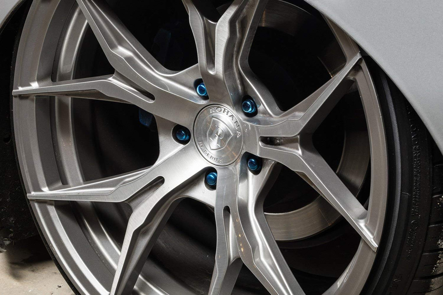 20" Rohana RFX5 Brushed Titanium 5x130 ( Square Setup ) ( Set of 4 )