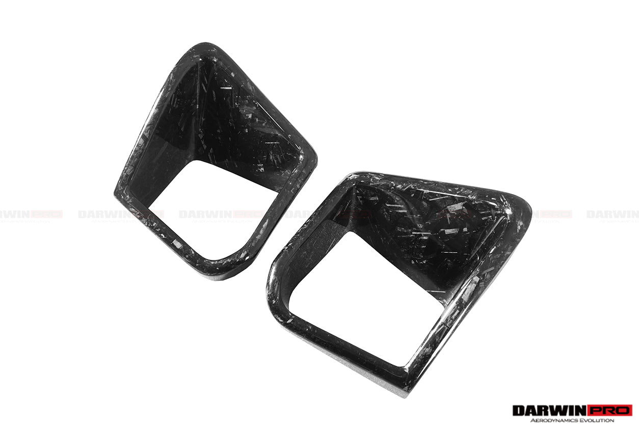 2017-2022 Nissan GTR R35 EBA BKSS Style Carbon Fiber Front Bumper Vents - DarwinPRO Aerodynamics