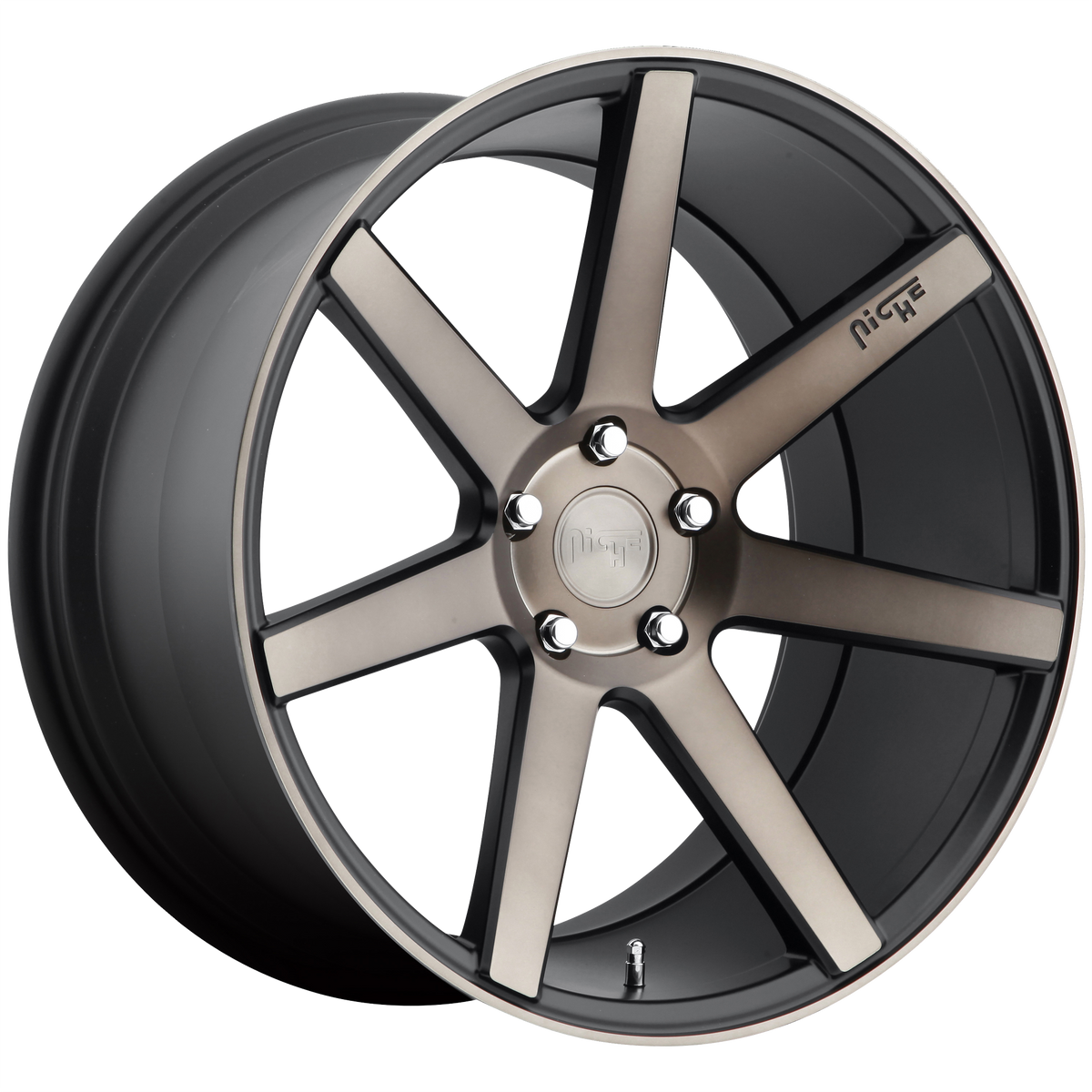 Niche M150 Verona – 19x9.5 5x114.3 Matte Black Machined (Square Set of 4)