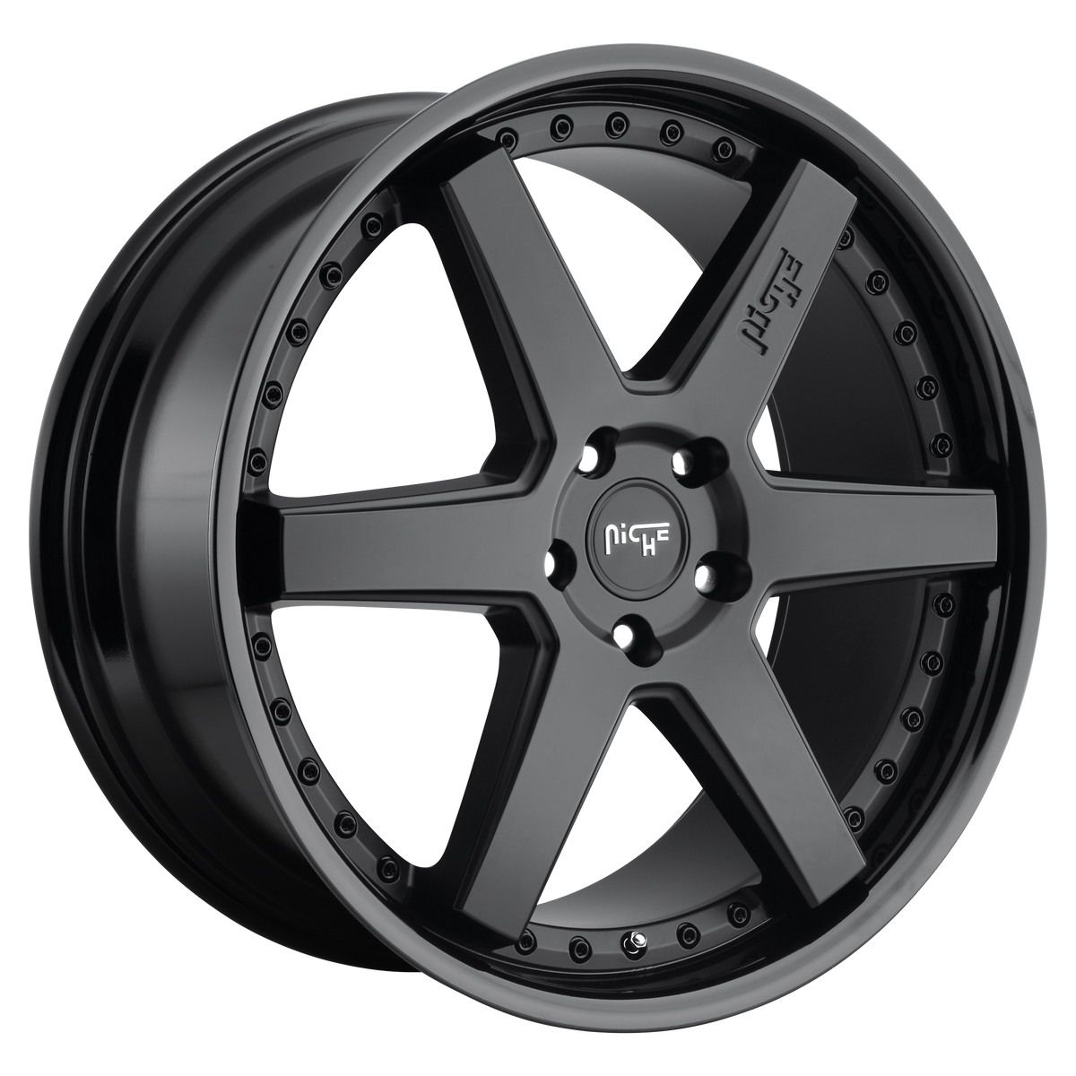 Niche M192 Altair – 22x10 6x139.7 Gloss Black Matte Black (Square Set of 4)