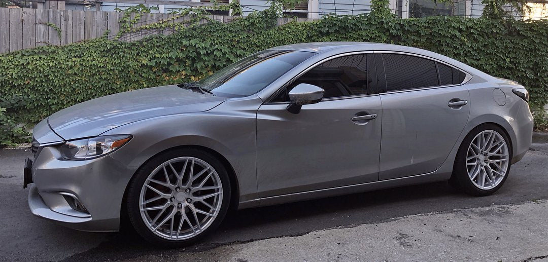 18" F1R F103 Brushed Silver 5x112 ( Square Setup ) ( Set of 4 )