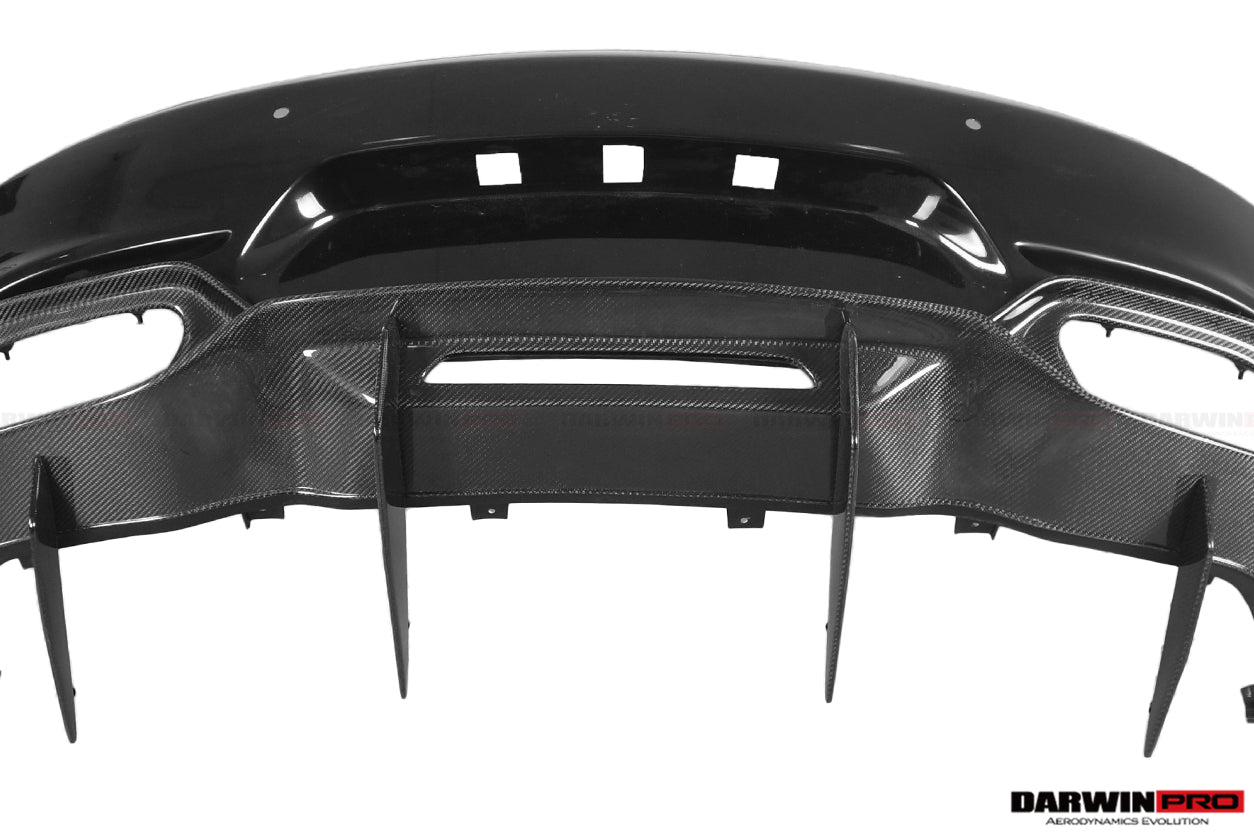 2017-2021 Mercedes Benz AMG GT/GTS IMP Performance Partial Carbon Fiber Rear Bumper w/ Diffuser - DarwinPRO Aerodynamics