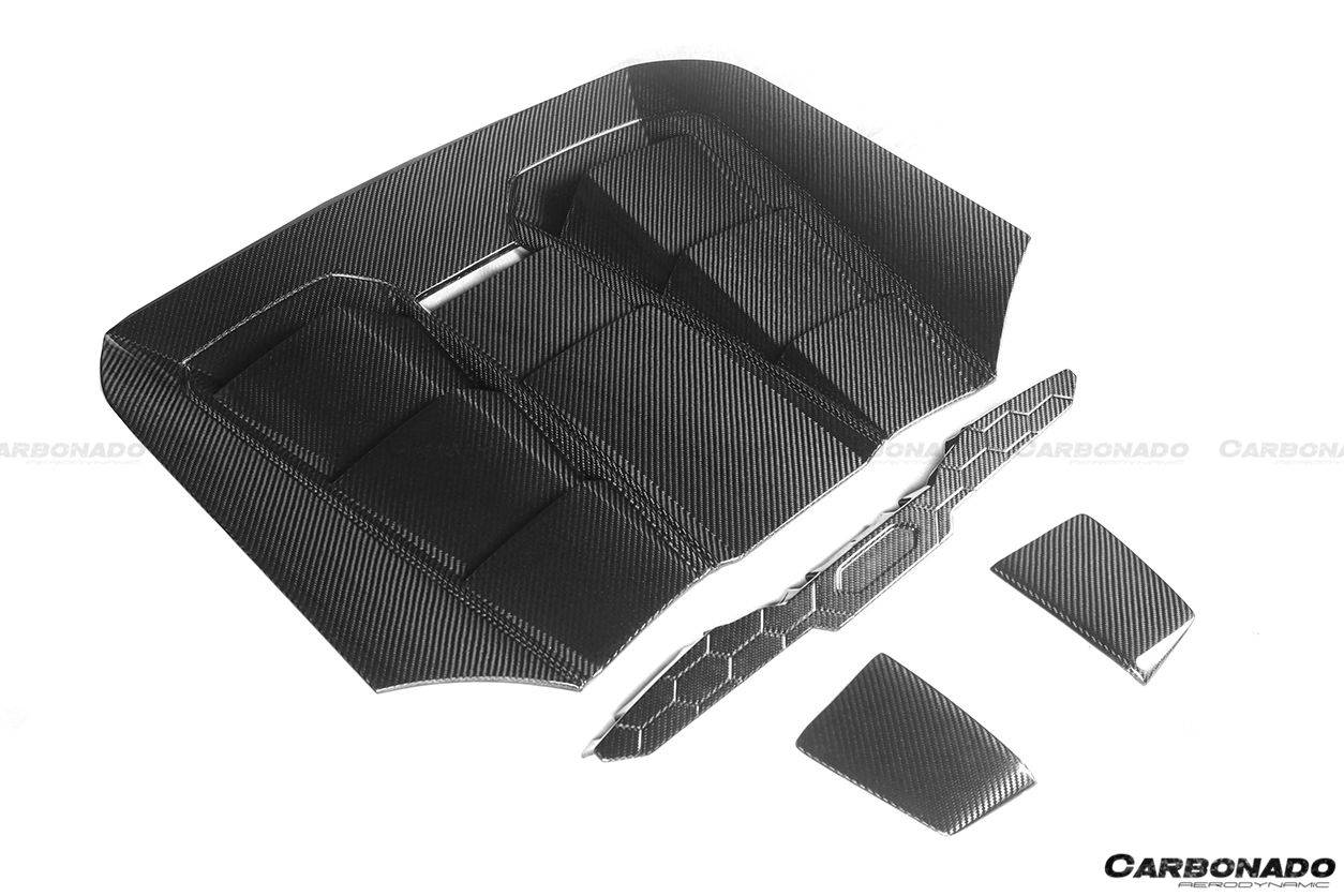2019-2023 Lamborghini Huracan EVO Spyder OD Style Carbon Fiber Engine Trunk - Carbonado Aero