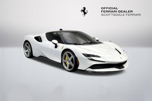 Installation example: Ferrari SF90 on 20-inch Giovanna Cinque Silver. Wheel size and vehicle setup may differ from this set.