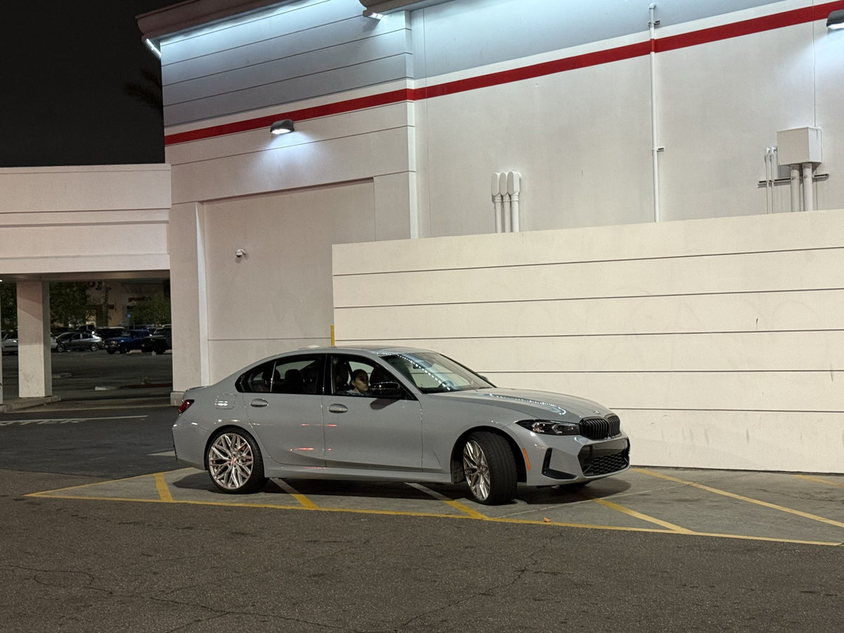 BMW 3 Series β Como β Koko Kuture COMO MACHINED SILVER wheels on vehicle