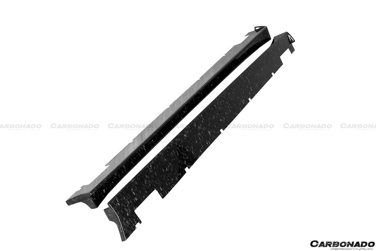 2016-2021 Tesla X SUV RZS Style Carbon Fiber Side Skirts - Carbonado