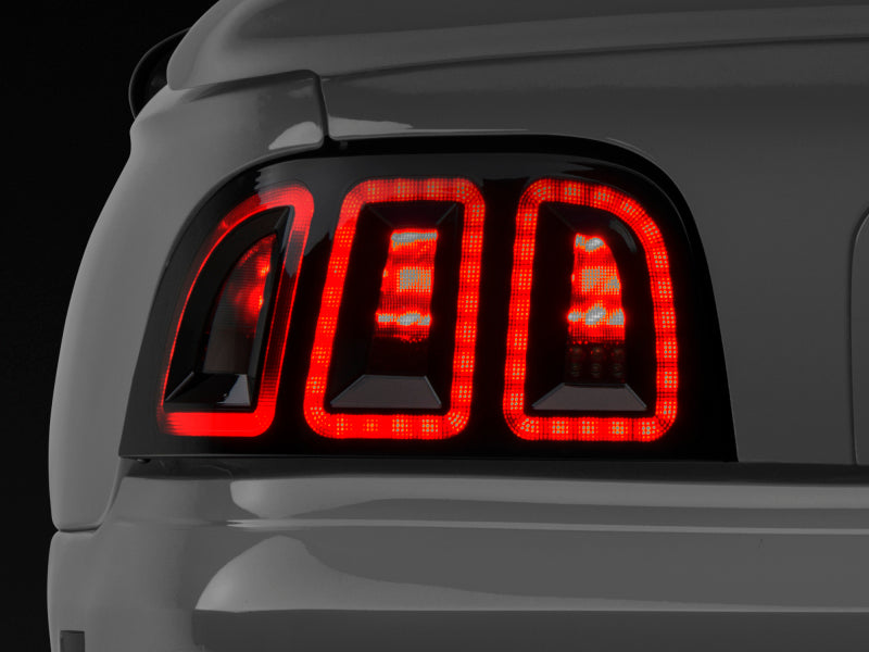 Eagle Eyes Smoke Headlights + Black Tail Lights For 1996-1998 Ford Mustang – Halogen, DOT/SAE Certified