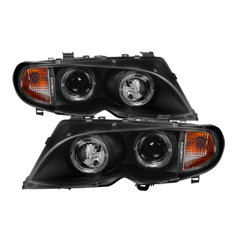 Spyder BMW E46 3-Series 02-05 4DR Projector Headlights 1PC LED Halo Bl –  EUDM Autosports