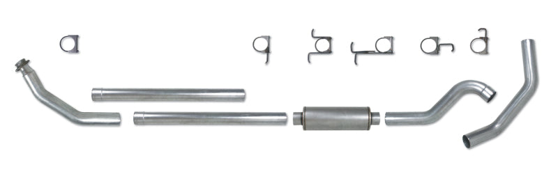 Diamond Eye KIT 4in Turbo Back SGL SS: 98.5-02 DODGE CUMMINS 5.9L