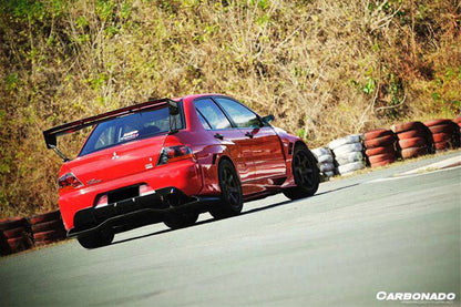 2003-2006 Mitsubishi Evo 7/8/9 VTX Style Carbon Fiber Trunk Spoiler Wing - Carbonado