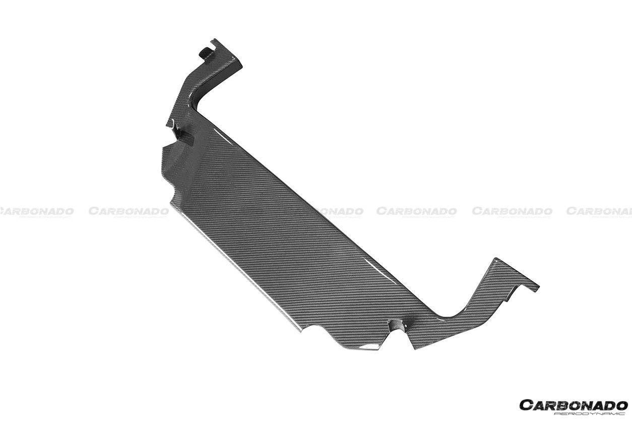 2010-2015 Ferrari 458 Coupe Spyder OE Style DRY Carbon Fiber Inner Engine Bay Cover - Carbonado Aero