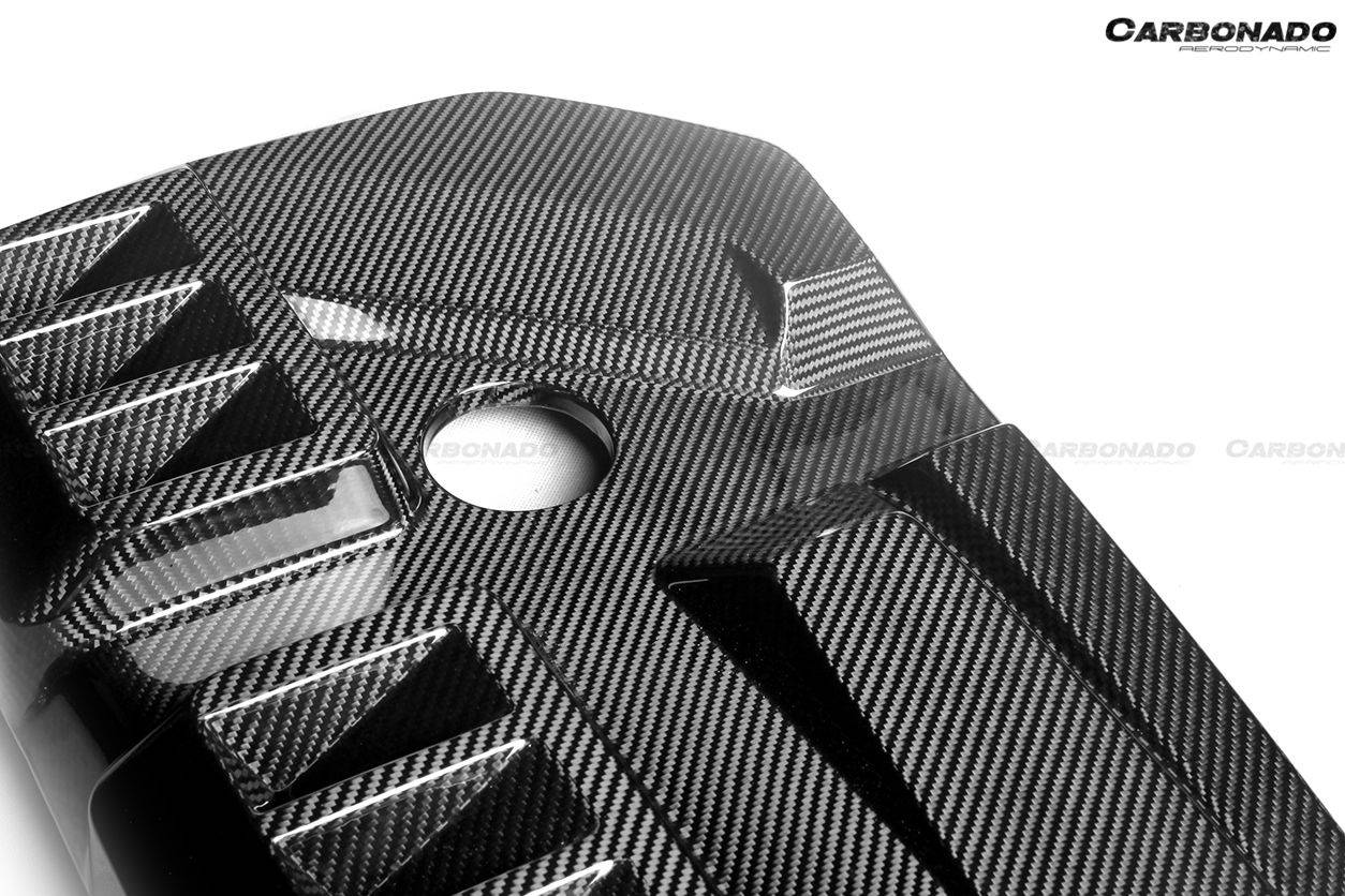2021-UP BMW M3 G80 M4 G82/G83 Dry Carbon Fiber Engine Cover - Carbonado Aero