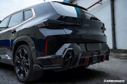 2023-2026 BMW XM G09 LD Style Dry Carbon Fiber Rear Diffuser Lip with Exhaust