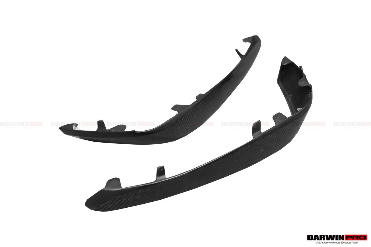 2015-2021 Mercedes Benz W205 C63/S AMG Carbon Fiber Front Canards - DarwinPRO Aerodynamics