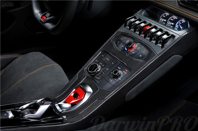 2015-2019 Lamborghini Huracan LP610/LP580 Autoclave Carbon Fiber Center Console Tunnel - DarwinPRO Aerodynamics